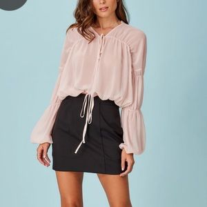 Dusty Rose Long Sleeve Top